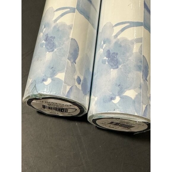 Serena & Lily Hydrangea Wallpaper (Set of 2 Rolls)-Hydrangea Blue - Picture 3 of 4